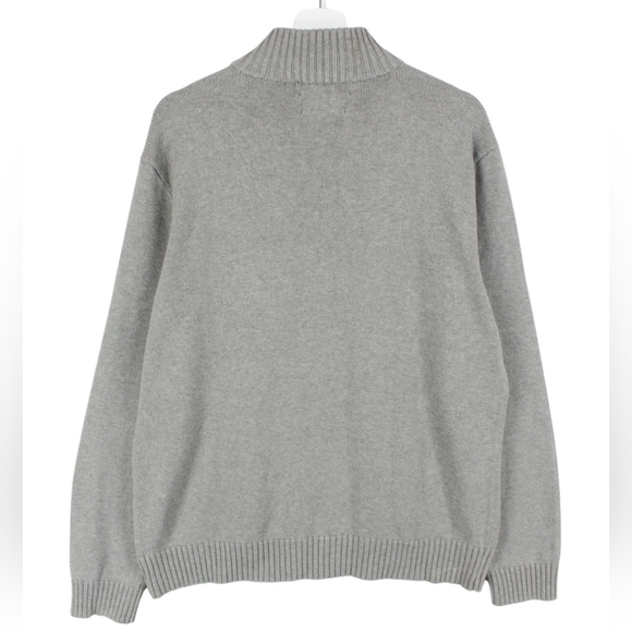 Ralph Lauren Unisex Half Zip Sweater Gray - Picture 2 of 2